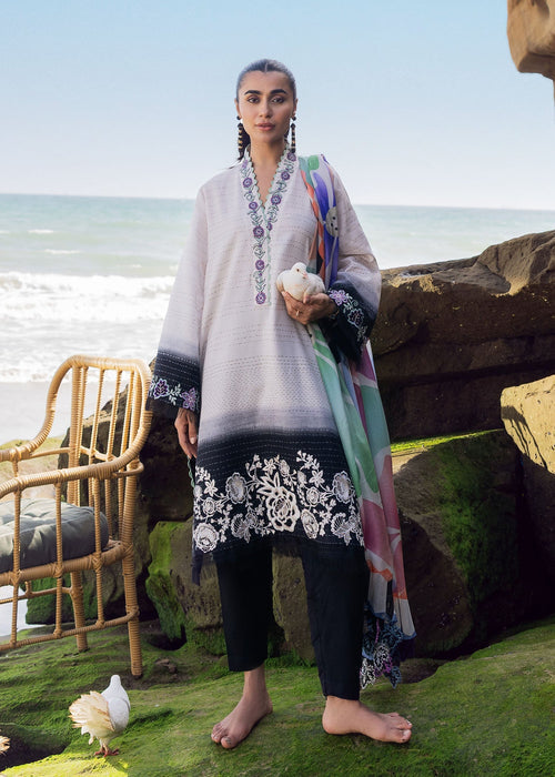 Sadaf Fawad Khan | Siraa Lawn 25 | Kantha Rose - by - Libasekhas UK - Registered Vendor of : Sadaf Fawad Khan - 100% Original Designer Dresss