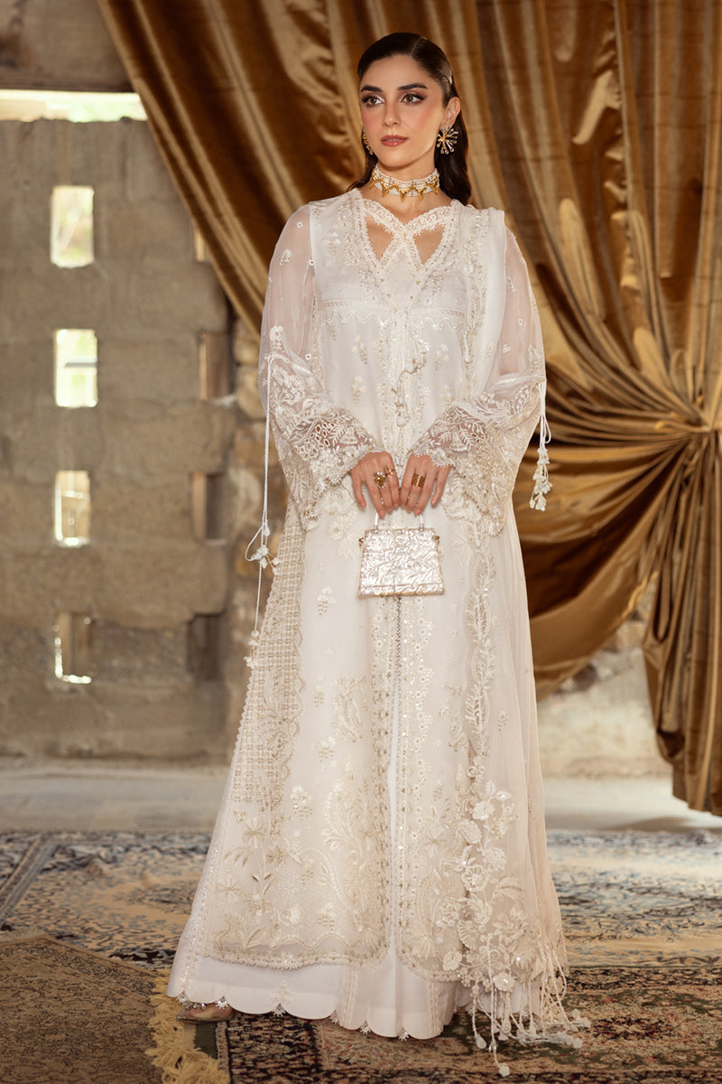 Qalamkar | Chiffon Edit | WC-03 ROISE - by Libasekhas UK - Registered Vendor of : Qalamkar - 100% Original Designer Dress
