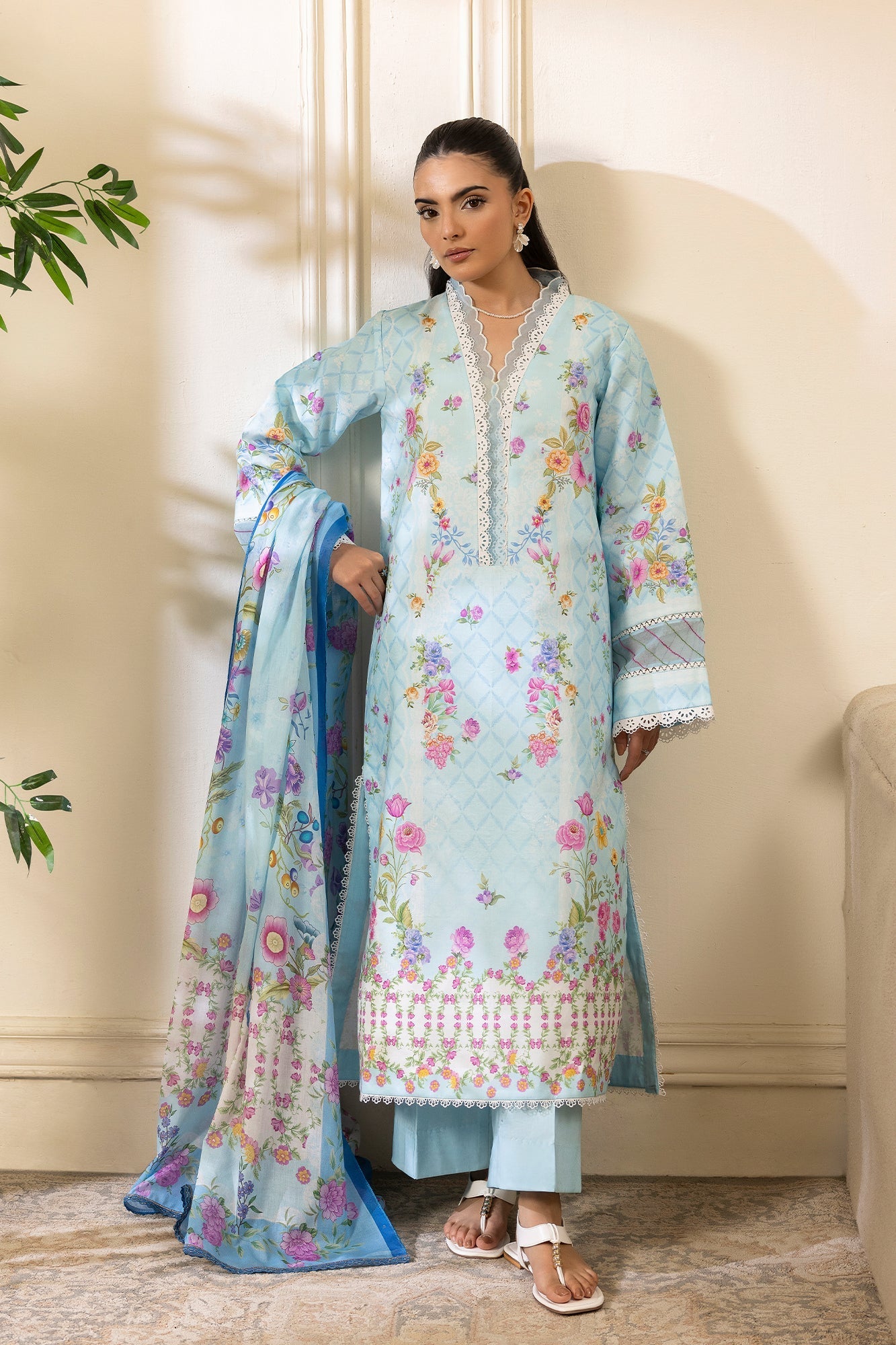 Rajbari | Nissa Exclusive Summer Prints | 08 - by Libasekhas UK - Registered Vendor of : Rajbari - 100% Original Designer Dress