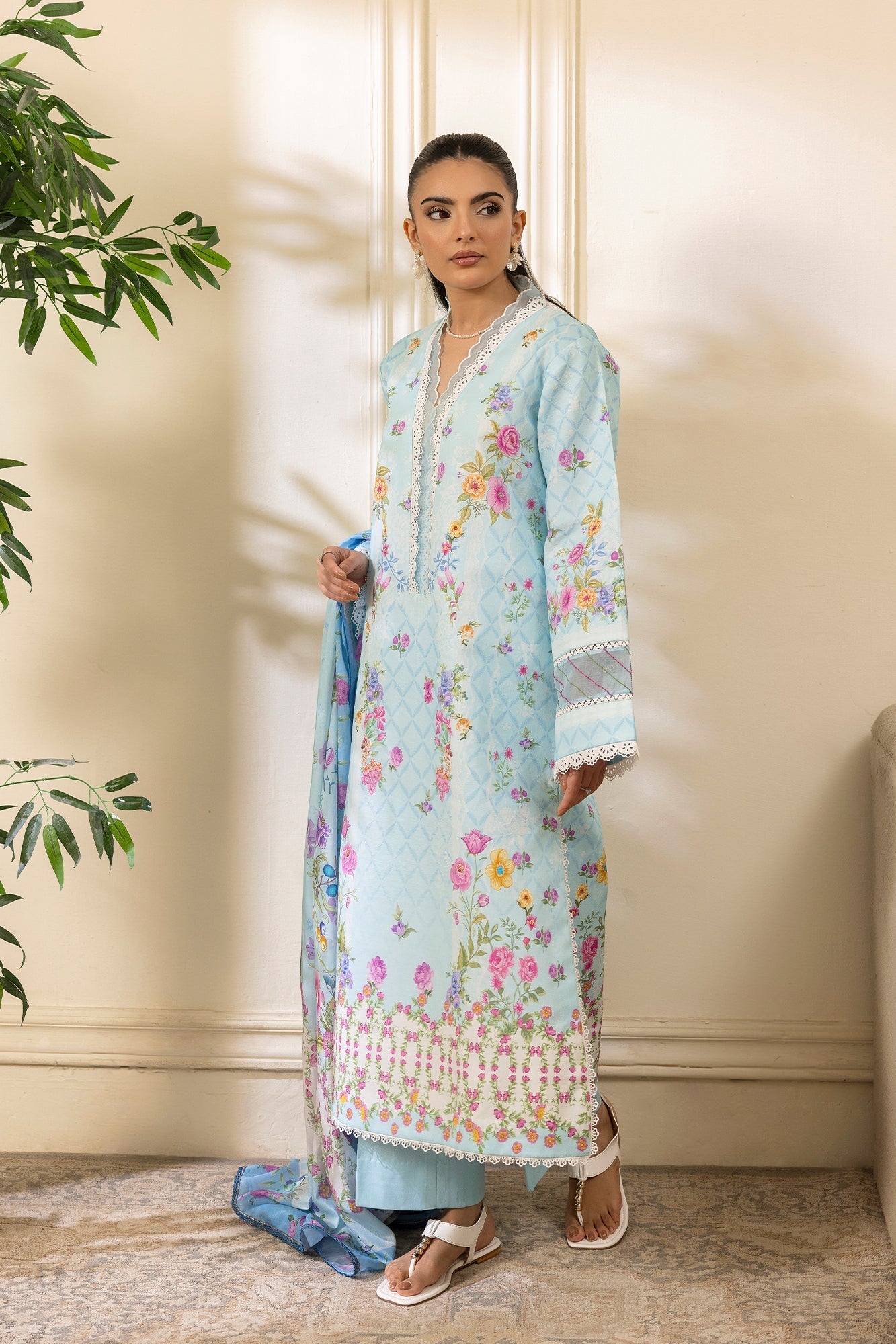 Rajbari | Nissa Exclusive Summer Prints | 08 - by Libasekhas UK - Registered Vendor of : Rajbari - 100% Original Designer Dress