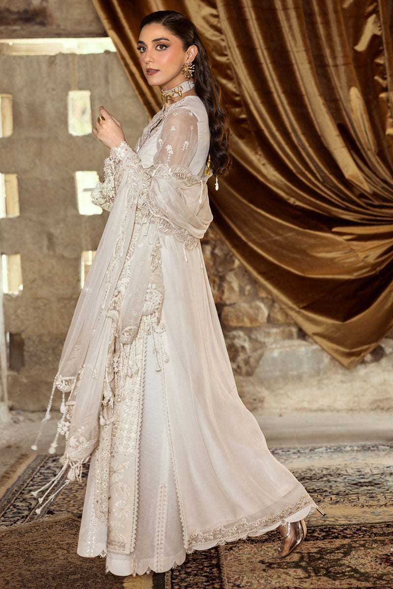 Qalamkar | Chiffon Edit | WC-03 ROISE - by Libasekhas UK - Registered Vendor of : Qalamkar - 100% Original Designer Dress