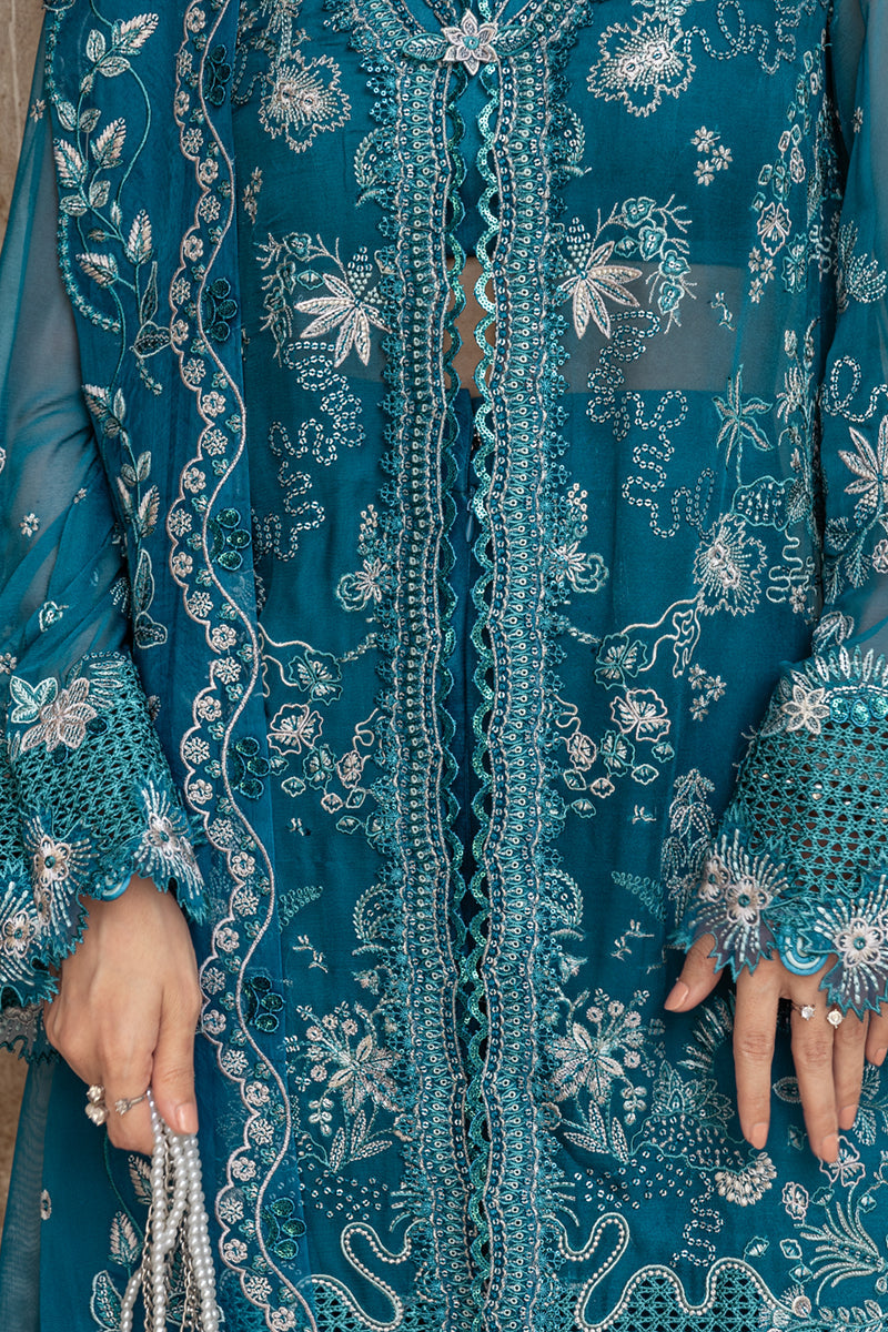 Qalamkar | Chiffon Edit | WC-04 NESSA - by Libasekhas UK - Registered Vendor of : Qalamkar - 100% Original Designer Dress