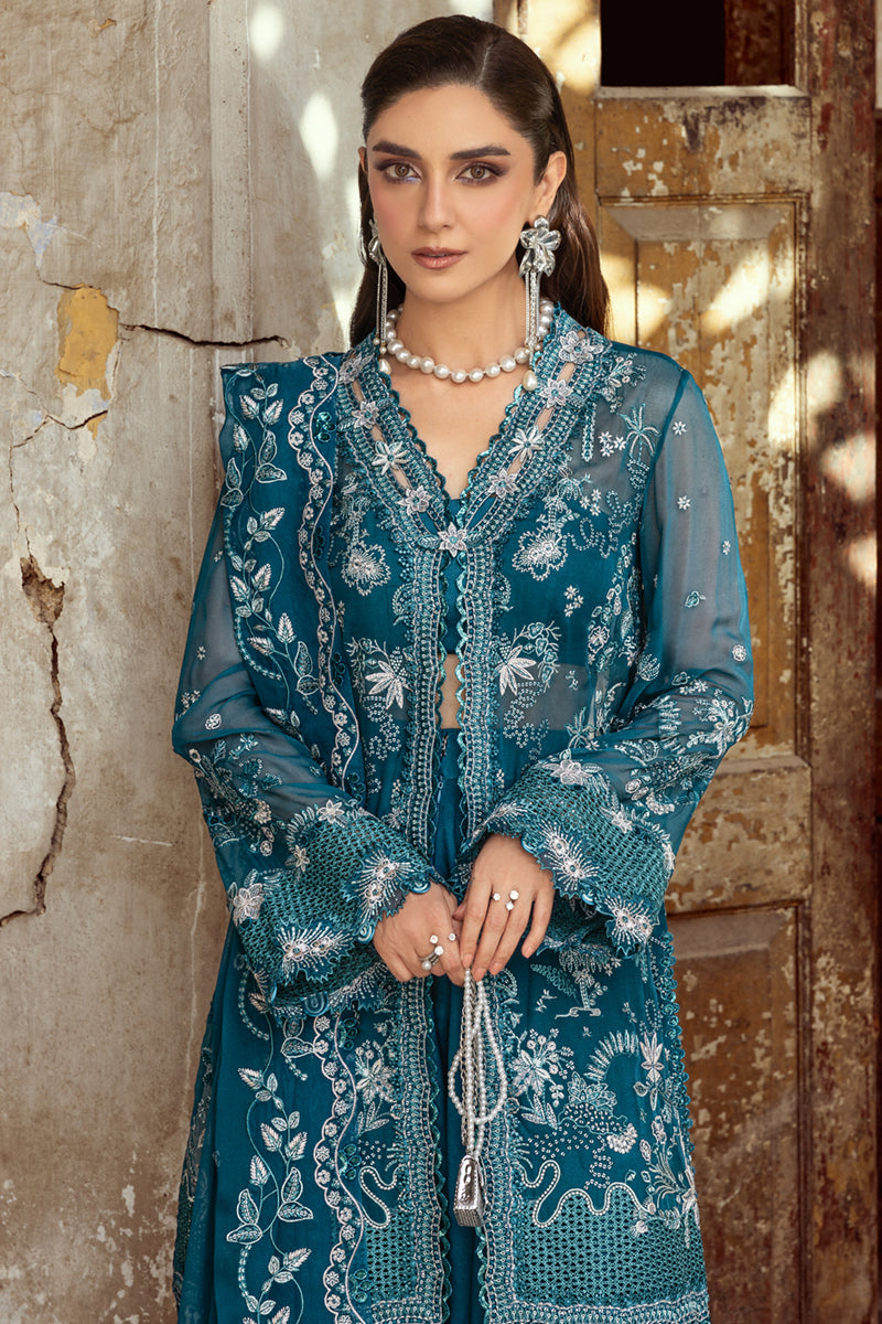 Qalamkar | Chiffon Edit | WC-04 NESSA - by Libasekhas UK - Registered Vendor of : Qalamkar - 100% Original Designer Dress
