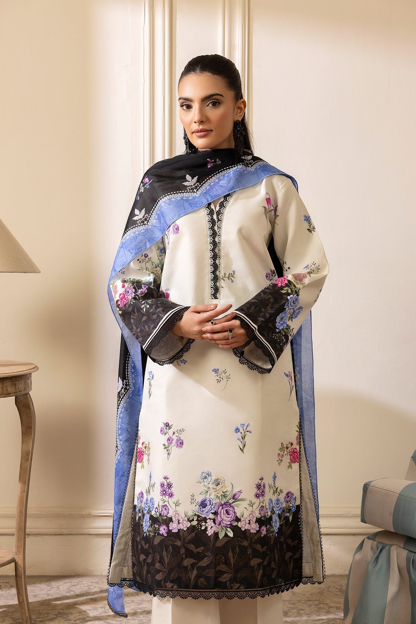 Rajbari | Nissa Exclusive Summer Prints | 06 - by Libasekhas UK - Registered Vendor of : Rajbari - 100% Original Designer Dress