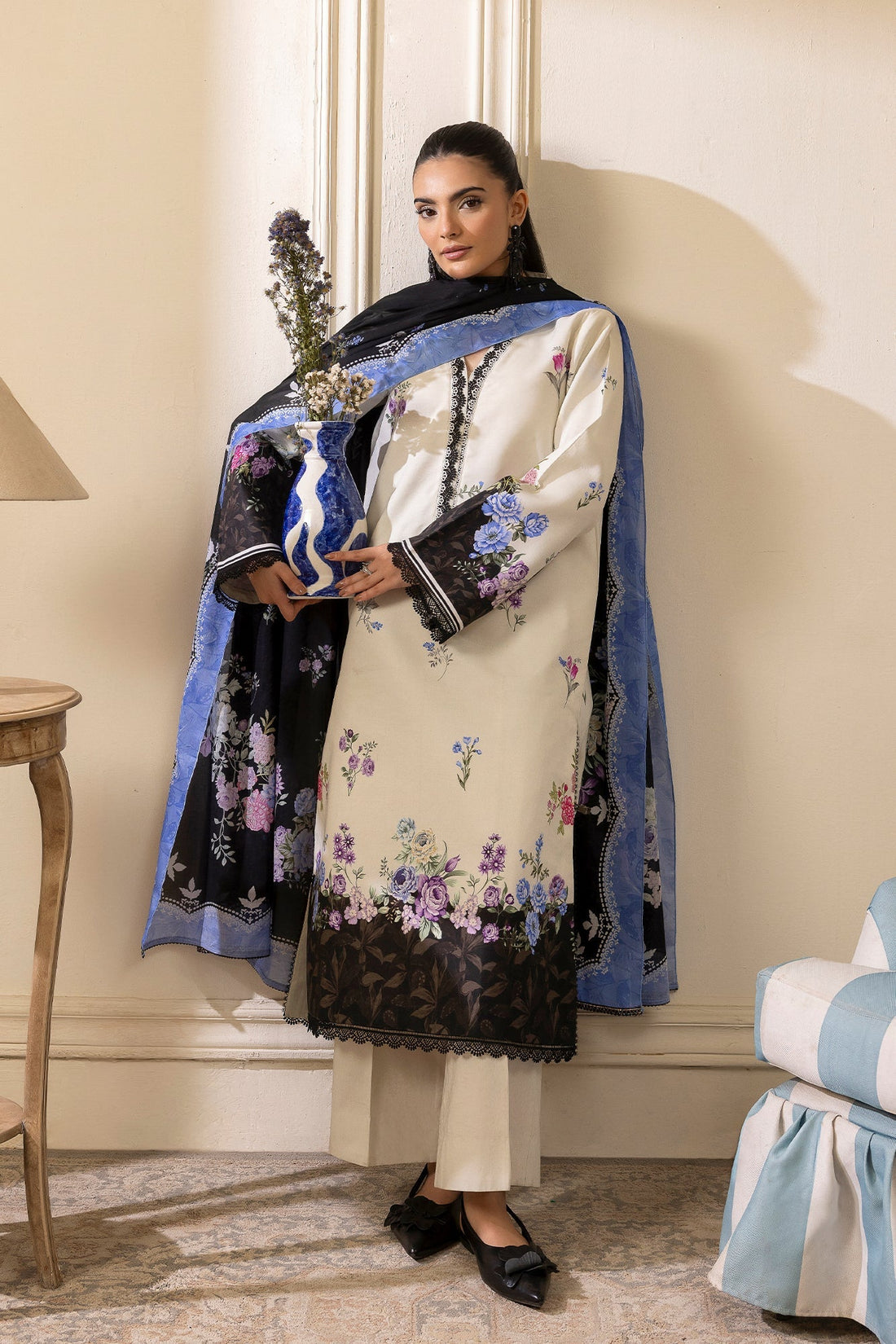 Rajbari | Nissa Exclusive Summer Prints | 06 - by Libasekhas UK - Registered Vendor of : Rajbari - 100% Original Designer Dress