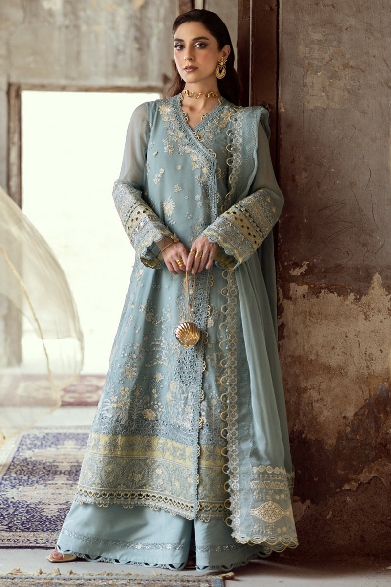 Qalamkar | Chiffon Edit | WC-08 VEVIN - by Libasekhas UK - Registered Vendor of : Qalamkar - 100% Original Designer Dress