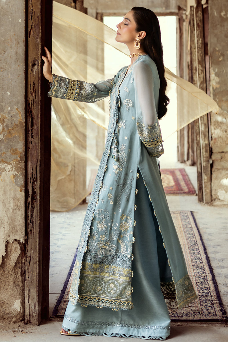 Qalamkar | Chiffon Edit | WC-08 VEVIN - by Libasekhas UK - Registered Vendor of : Qalamkar - 100% Original Designer Dress