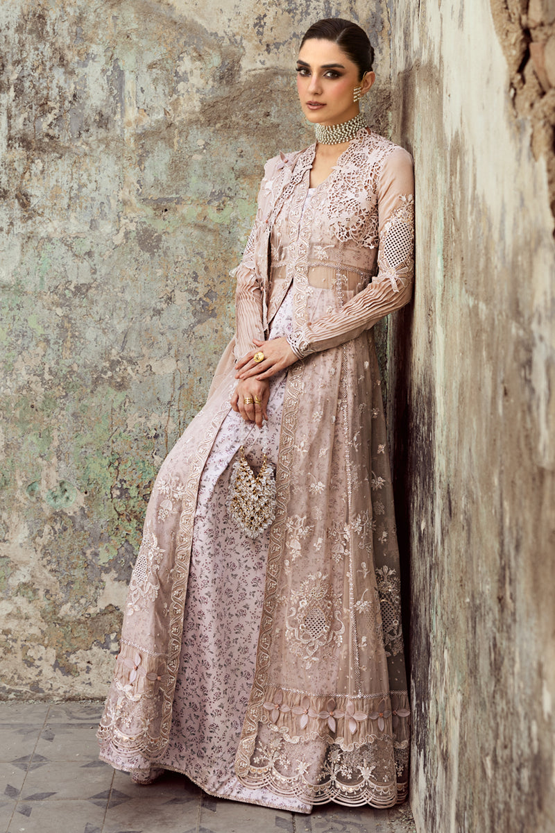 Qalamkar | Chiffon Edit | WC-01 AISLA - by Libasekhas UK - Registered Vendor of : Qalamkar - 100% Original Designer Dress
