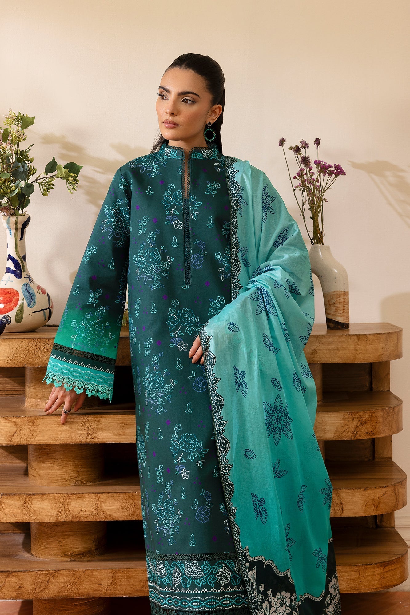Rajbari | Nissa Exclusive Summer Prints | 05 - by Libasekhas UK - Registered Vendor of : Rajbari - 100% Original Designer Dress