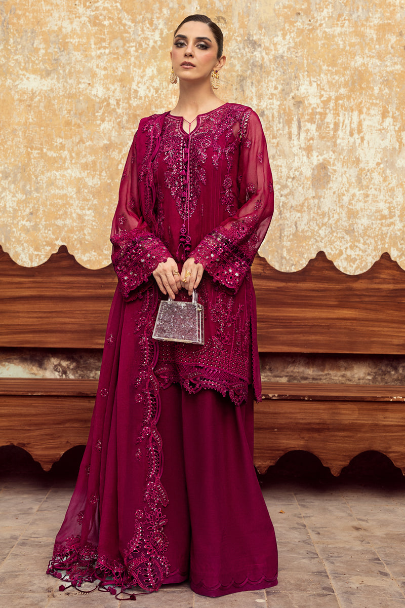 Qalamkar | Chiffon Edit | WC-02 SIOFE - by Libasekhas UK - Registered Vendor of : Qalamkar - 100% Original Designer Dress