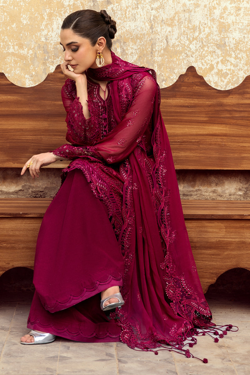 Qalamkar | Chiffon Edit | WC-02 SIOFE - by Libasekhas UK - Registered Vendor of : Qalamkar - 100% Original Designer Dress