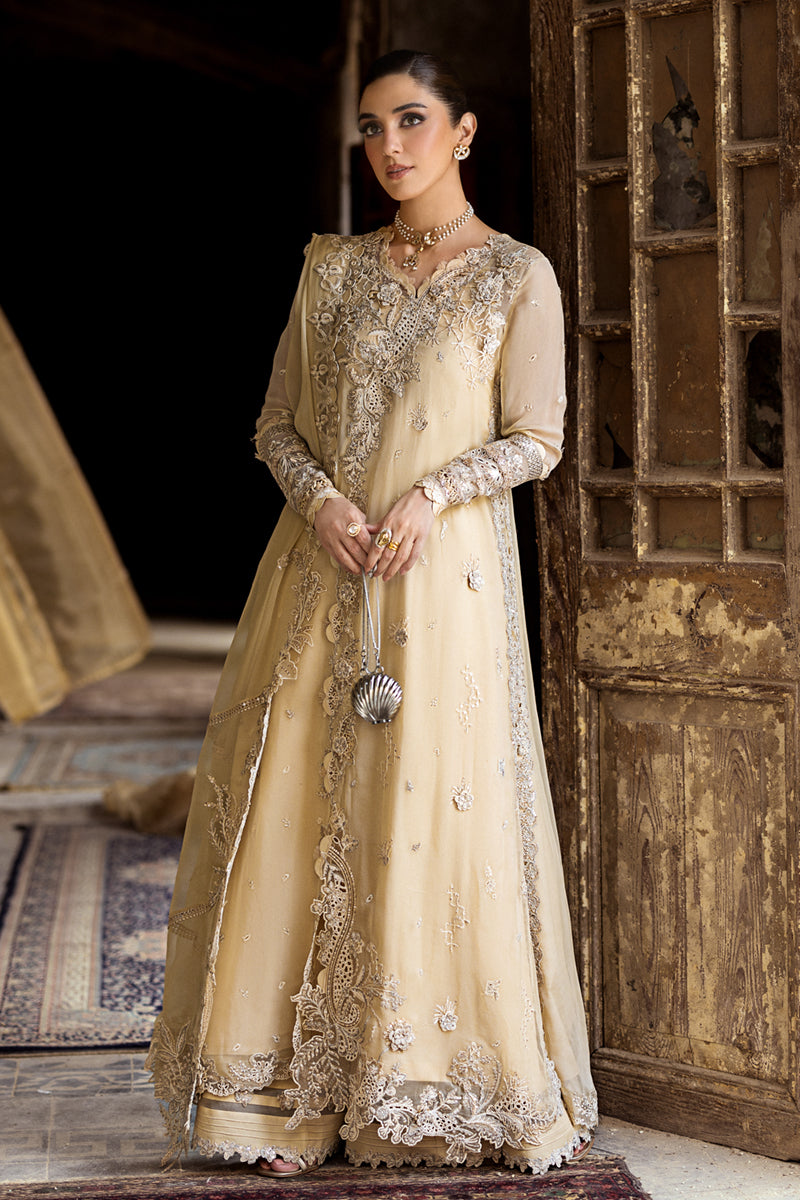 Qalamkar | Chiffon Edit | WC-07 HEELA - by Libasekhas UK - Registered Vendor of : Qalamkar - 100% Original Designer Dress