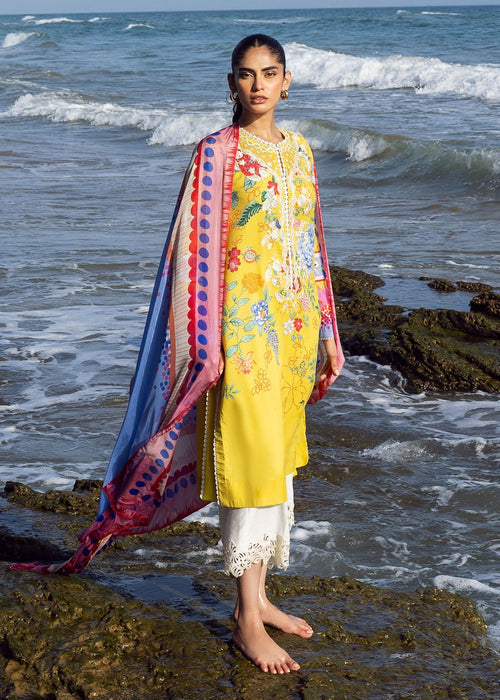 Sadaf Fawad Khan | Siraa Lawn 25 | Sea Flora - by - Libasekhas UK - Registered Vendor of : Sadaf Fawad Khan - 100% Original Designer Dresss