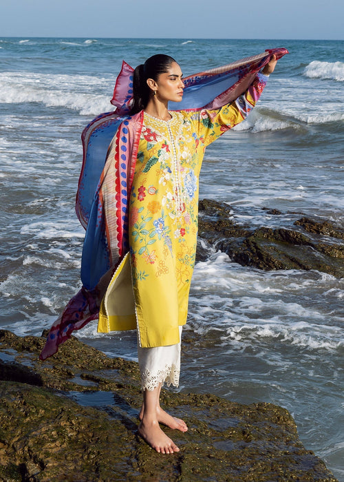 Sadaf Fawad Khan | Siraa Lawn 25 | Sea Flora - by - Libasekhas UK - Registered Vendor of : Sadaf Fawad Khan - 100% Original Designer Dresss