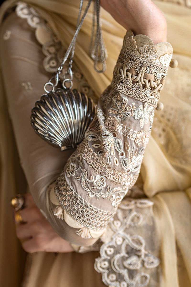 Qalamkar | Chiffon Edit | WC-07 HEELA - by Libasekhas UK - Registered Vendor of : Qalamkar - 100% Original Designer Dress