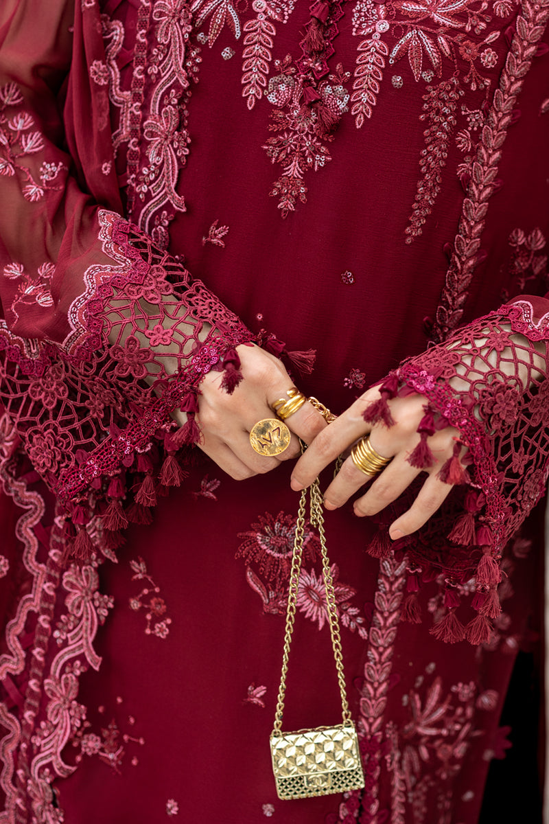 Qalamkar | Chiffon Edit | WC-06 JAYNE - by Libasekhas UK - Registered Vendor of : Qalamkar - 100% Original Designer Dress