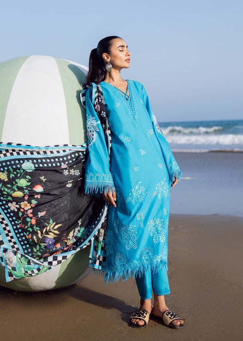 Sadaf Fawad Khan | Siraa Lawn 25 | Mystic Sea - by - Libasekhas UK - Registered Vendor of : Sadaf Fawad Khan - 100% Original Designer Dresss