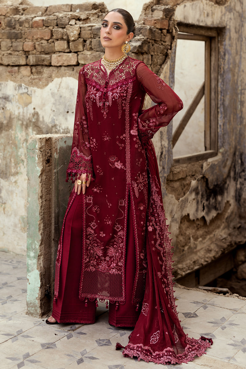 Qalamkar | Chiffon Edit | WC-06 JAYNE - by Libasekhas UK - Registered Vendor of : Qalamkar - 100% Original Designer Dress