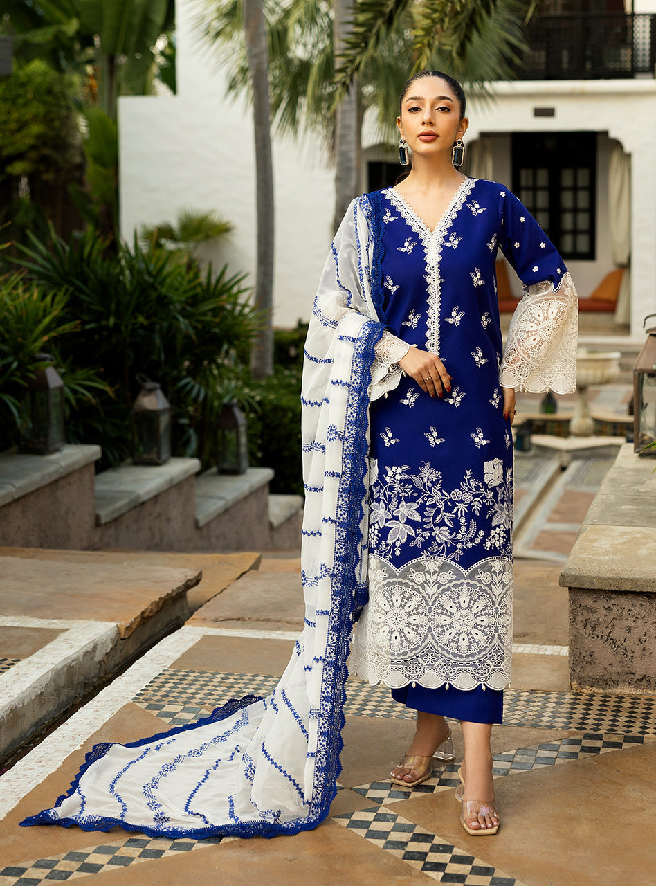 Zainab Chottani | Chikankari 25 | Sia - 11B - by - Libasekhas UK - Registered Vendor of : Zainab Chottani - 100% Original Designer Dresss
