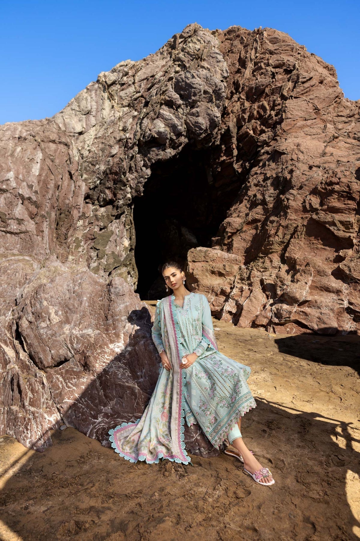 Akbar Aslam | Mare Lawn Edit 25 | Rivora - by - Libasekhas UK - Registered Vendor of : Akbar Aslam - 100% Original Designer Dresss