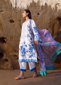 Sadaf Fawad Khan | Siraa Lawn 25 | Blue Pottery - by - Libasekhas UK - Registered Vendor of : Sadaf Fawad Khan - 100% Original Designer Dresss