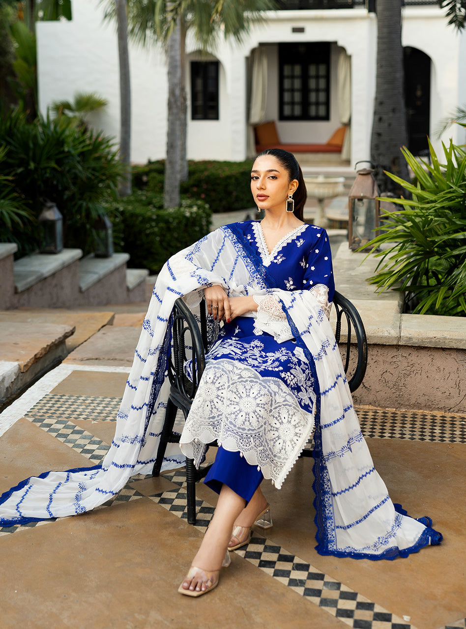 Zainab Chottani | Chikankari 25 | Sia - 11B - by - Libasekhas UK - Registered Vendor of : Zainab Chottani - 100% Original Designer Dresss
