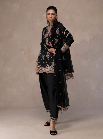 Zainab Chottani | Eid Edit 26 | Midnight Rose - by Libasekhas UK - Registered Vendor of : Zainab Chottani - 100% Original Designer Dress