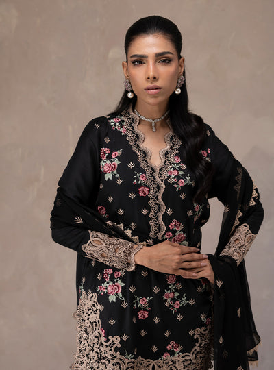 Zainab Chottani | Eid Edit 26 | Midnight Rose - by Libasekhas UK - Registered Vendor of : Zainab Chottani - 100% Original Designer Dress
