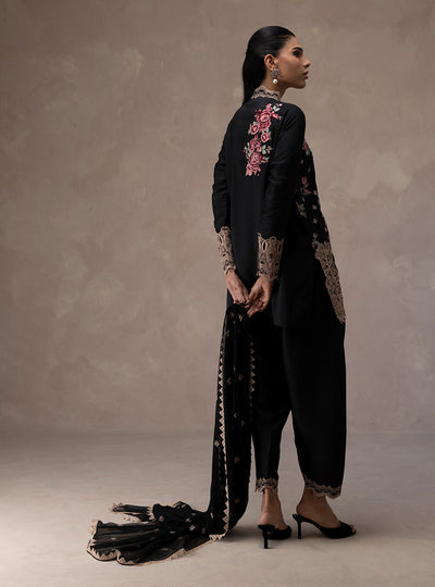Zainab Chottani | Eid Edit 26 | Midnight Rose - by Libasekhas UK - Registered Vendor of : Zainab Chottani - 100% Original Designer Dress