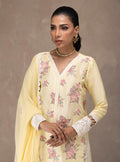 Zainab Chottani | Eid Edit 26 | Butter Yellow Bloom - by Libasekhas UK - Registered Vendor of : Zainab Chottani - 100% Original Designer Dress