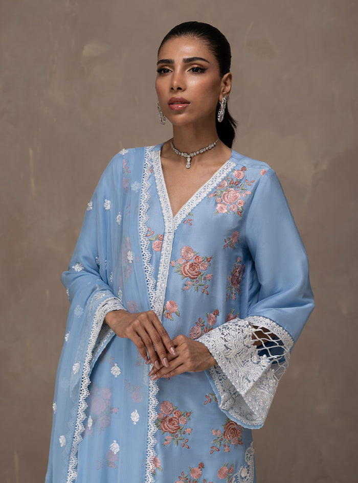 Zainab Chottani | Eid Edit 26 | Ice Flora - by Libasekhas UK - Registered Vendor of : Zainab Chottani - 100% Original Designer Dress