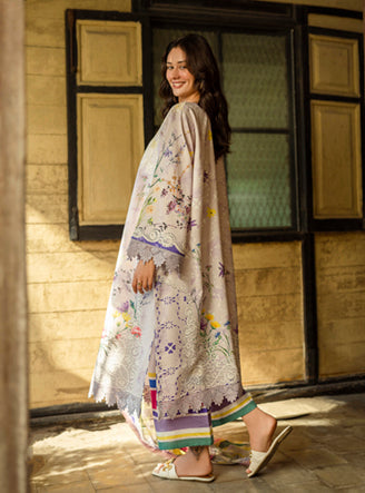 Roheenaz | Ethereal Bloom Lawn 25 | Liora - by - Libasekhas UK - Registered Vendor of : Roheenaz - 100% Original Designer Dresss