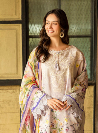 Roheenaz | Ethereal Bloom Lawn 25 | Liora - by - Libasekhas UK - Registered Vendor of : Roheenaz - 100% Original Designer Dresss
