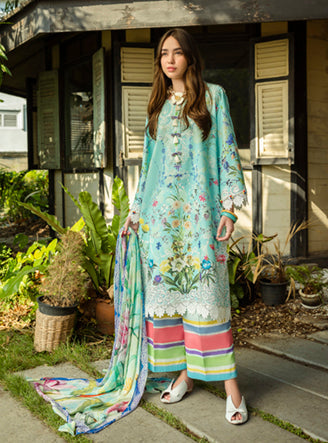 Roheenaz | Ethereal Bloom Lawn 25 | Maristela - by - Libasekhas UK - Registered Vendor of : Roheenaz - 100% Original Designer Dresss