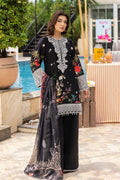 Saad Shaikh | Lawn 25 | Black - Zestel - by - Libasekhas UK - Registered Vendor of : Saad Shaikh - 100% Original Designer Dresss