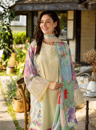 Roheenaz | Ethereal Bloom Lawn 25 | Velora - by - Libasekhas UK - Registered Vendor of : Roheenaz - 100% Original Designer Dresss
