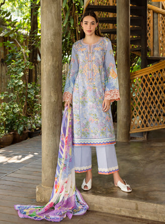 Roheenaz | Ethereal Bloom Lawn 25 |Florien - by - Libasekhas UK - Registered Vendor of : Roheenaz - 100% Original Designer Dresss