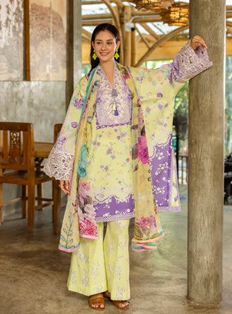 Roheenaz | Ethereal Bloom Lawn 25 | Elysse - by - Libasekhas UK - Registered Vendor of : Roheenaz - 100% Original Designer Dresss
