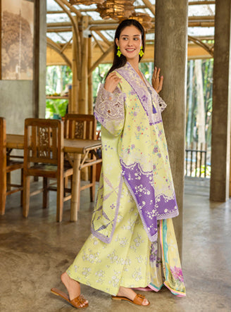 Roheenaz | Ethereal Bloom Lawn 25 | Elysse - by - Libasekhas UK - Registered Vendor of : Roheenaz - 100% Original Designer Dresss