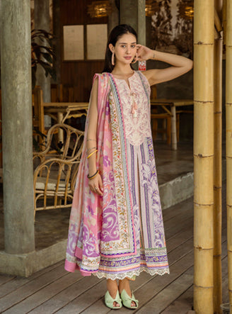 Roheenaz | Ethereal Bloom Lawn 25 | Eloria - by - Libasekhas UK - Registered Vendor of : Roheenaz - 100% Original Designer Dresss