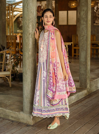 Roheenaz | Ethereal Bloom Lawn 25 | Eloria - by - Libasekhas UK - Registered Vendor of : Roheenaz - 100% Original Designer Dresss