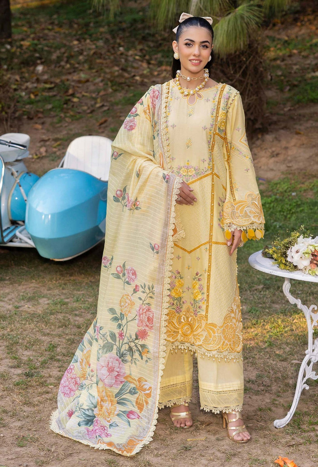 Adans Libas | Gul Rukh Lawn 25 | RUKH 2836 - by - Libasekhas UK - Registered Vendor of : Adans Libas - 100% Original Designer Dresss