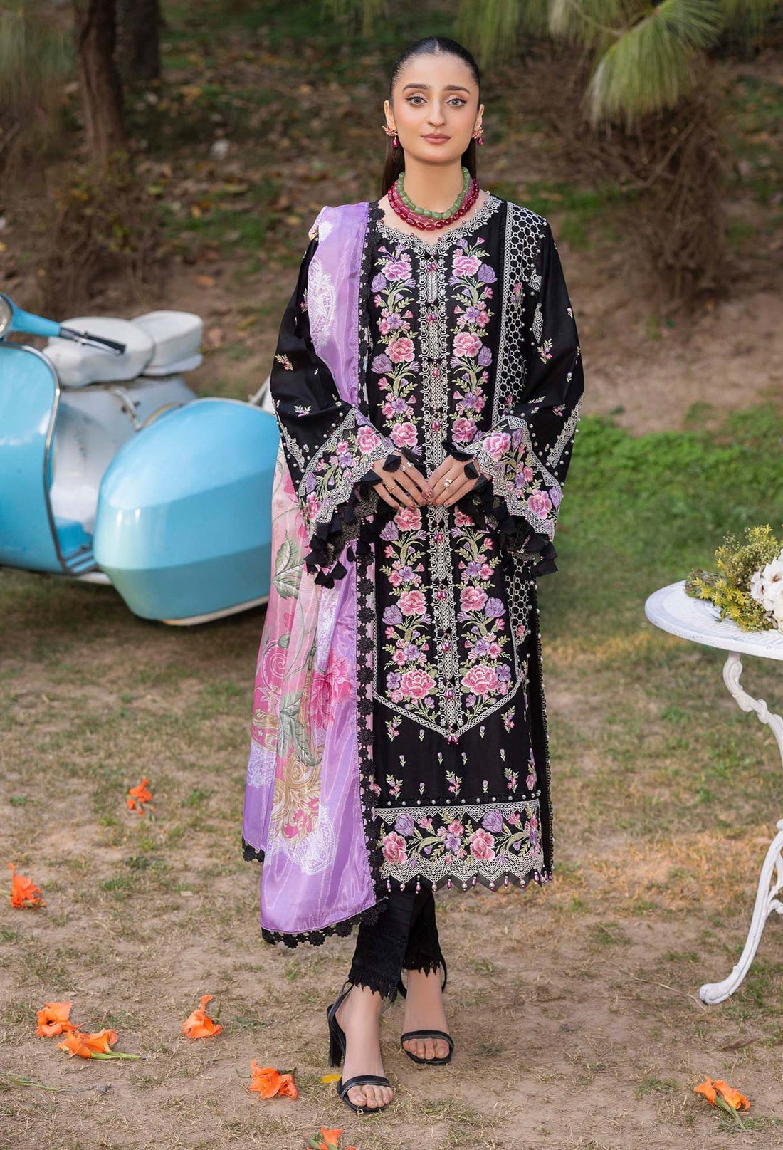 Adans Libas | Gul Rukh Lawn 25 | RUKH 2837 - by - Libasekhas UK - Registered Vendor of : Adans Libas - 100% Original Designer Dresss