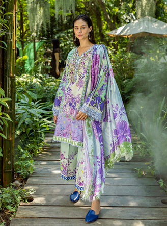 Roheenaz | Ethereal Bloom Lawn 25 | Florisse - by - Libasekhas UK - Registered Vendor of : Roheenaz - 100% Original Designer Dresss