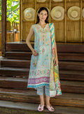 Roheenaz | Ethereal Bloom Lawn 25 | Mistelle - by - Libasekhas UK - Registered Vendor of : Roheenaz - 100% Original Designer Dresss