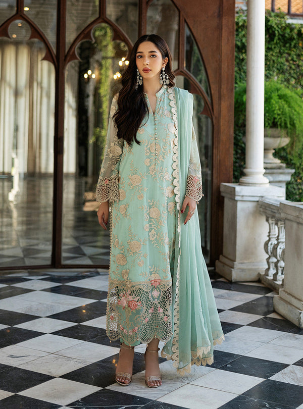 Zainab Chottani | Ramadan Edit 25 | Seafoam Serenity - by - Libasekhas UK - Registered Vendor of : Zainab Chottani - 100% Original Designer Dresss