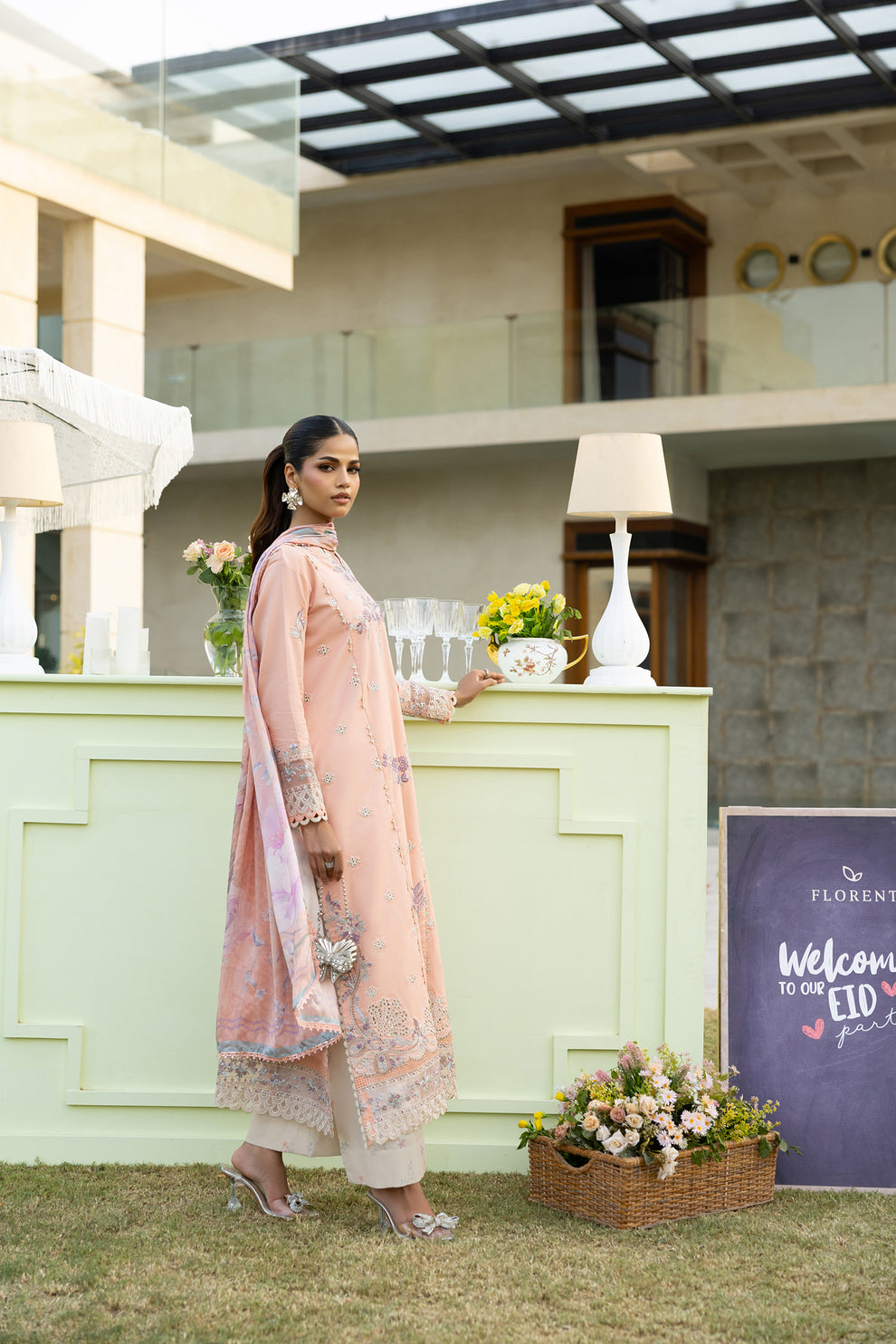 Florent | Eid Collection | FEF - 4A - by - Libasekhas UK - Registered Vendor of : Florent - 100% Original Designer Dresss