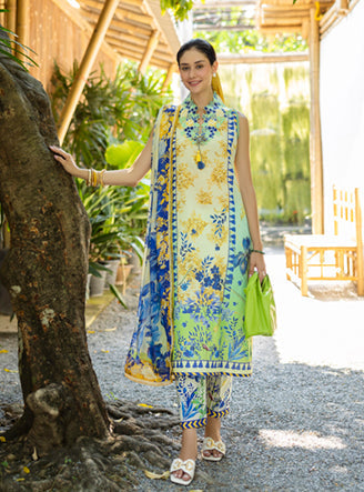 Roheenaz | Ethereal Bloom Lawn 25 | Celora - by - Libasekhas UK - Registered Vendor of : Roheenaz - 100% Original Designer Dresss