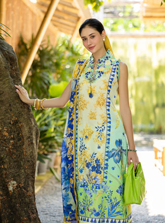 Roheenaz | Ethereal Bloom Lawn 25 | Celora - by - Libasekhas UK - Registered Vendor of : Roheenaz - 100% Original Designer Dresss