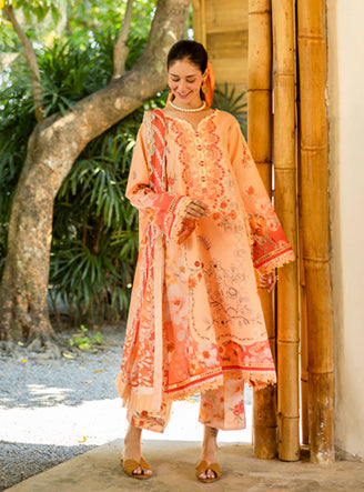 Roheenaz | Ethereal Bloom Lawn 25 | Zaria - by - Libasekhas UK - Registered Vendor of : Roheenaz - 100% Original Designer Dresss